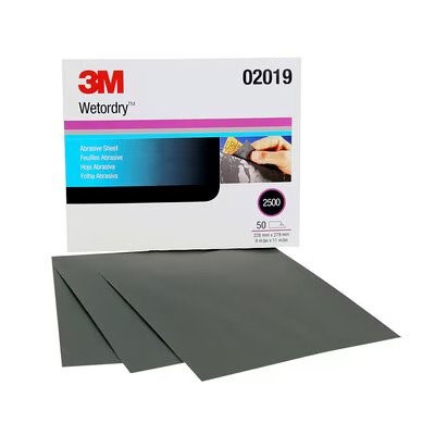 9X11 2500 GRIT WET / DRY PAPER BOX OF 50