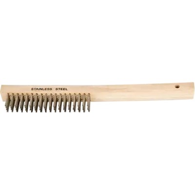 4 X19 SS WIRE WOOD HANDLE BRUSH 12/BX