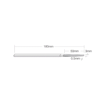 DIAMOND FILE HTF 120 .5X3X180MM