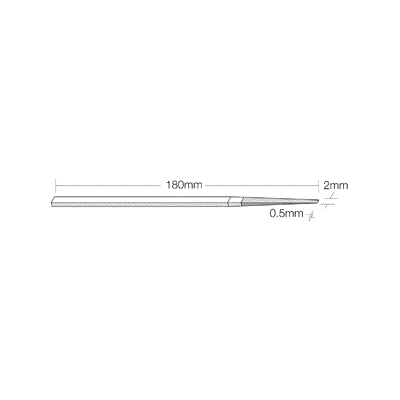 DIAMOND FILE HTF 120 .5X2X180MM