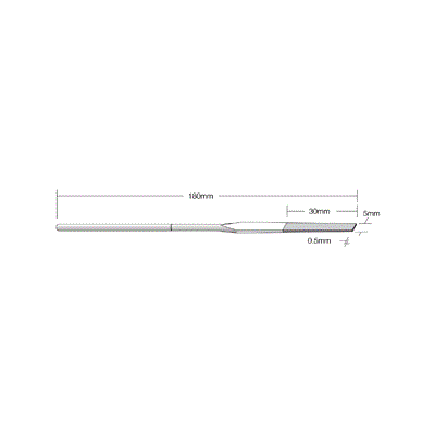 DIAMOND FILE NTF 320 GRIT .5X5X130MM