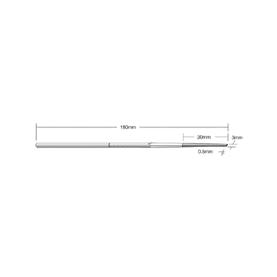 DIAMOND FILE NTF 320 GRIT .5X3X130MM