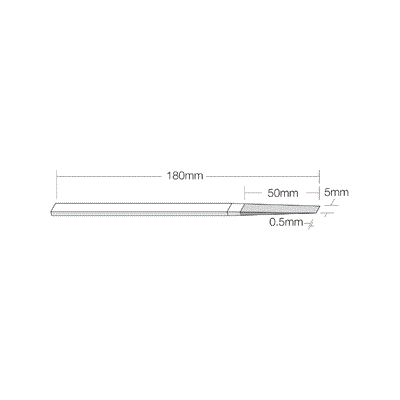 DIAMOND FILE HTF 80 GRIT .5X5X180MM