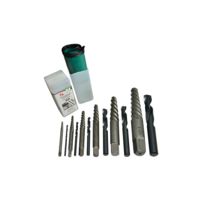 12PC SCREW EXTRACTOR & DRILL SET