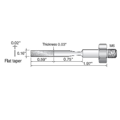 EDF 600 GRIT FLAT TAPER