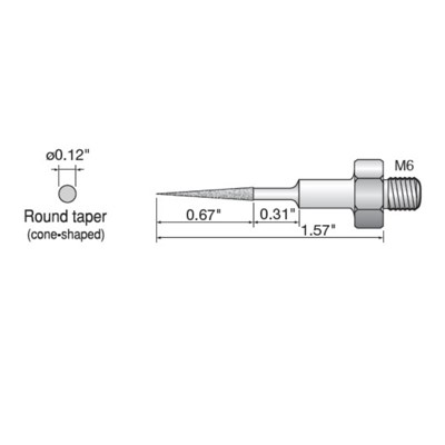 EDF 320 GRIT ROUND TAPER