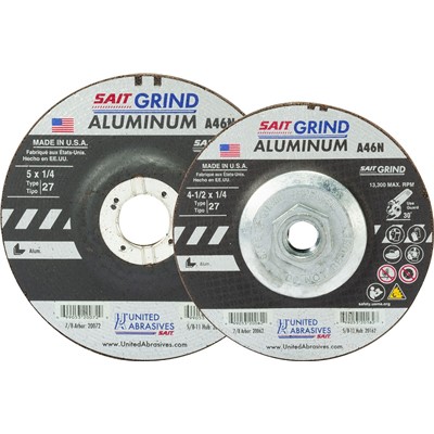 4-1/2X1/4X7/8 A46N T27 SAIT DISC 25/PK