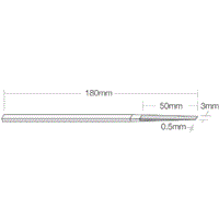 DIAMOND FILE HTF 80 GRIT .5X3X180MM